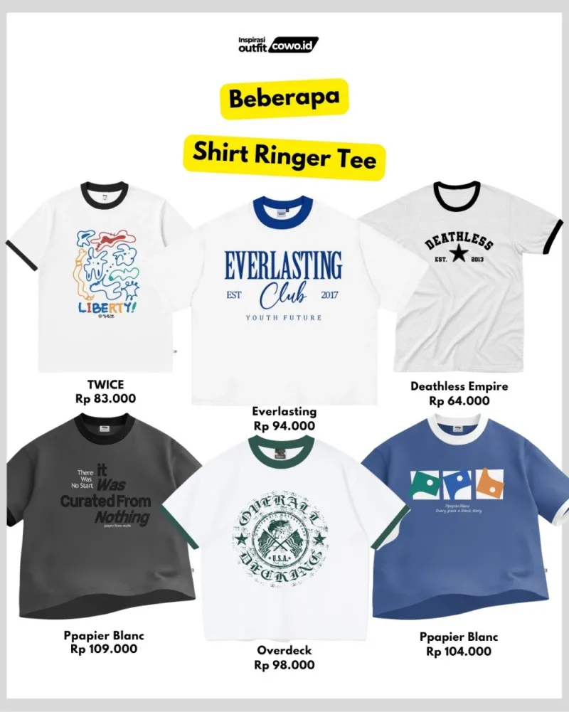 atasan - atasan shirt ringer tee
