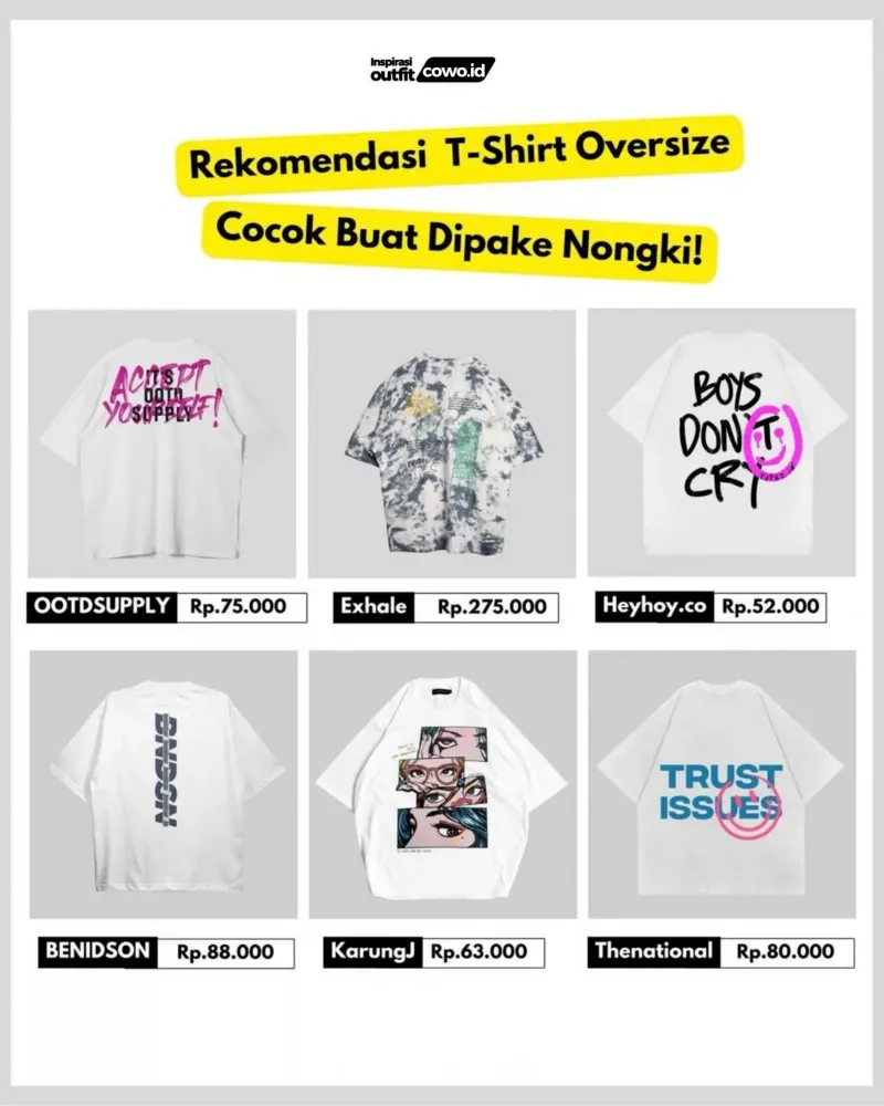 atasan - T-shirt oversize