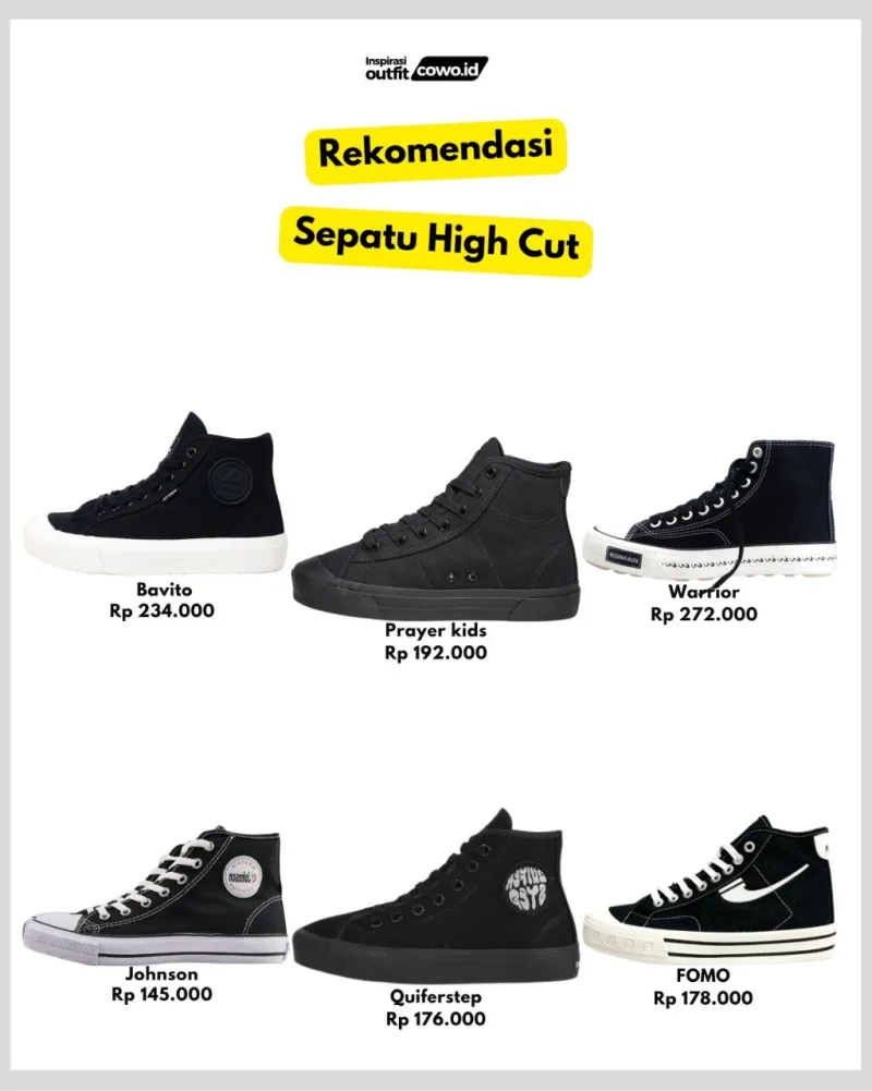 sepatu - sepatu high cut
